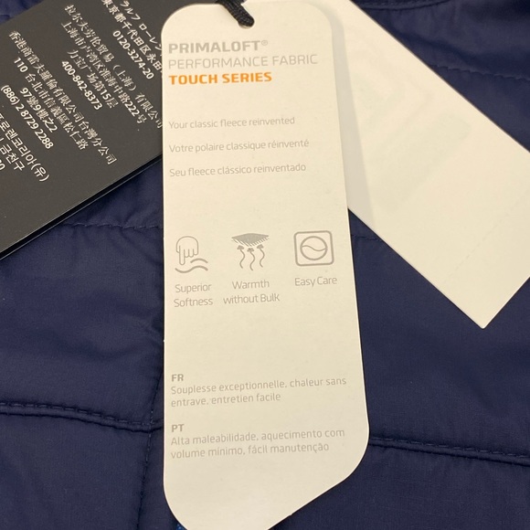 RLX Ralph Lauren Primaloft Soft Fleece Quilted Full Zip Jacket Blue XXL $168 - Picture 3 of 11